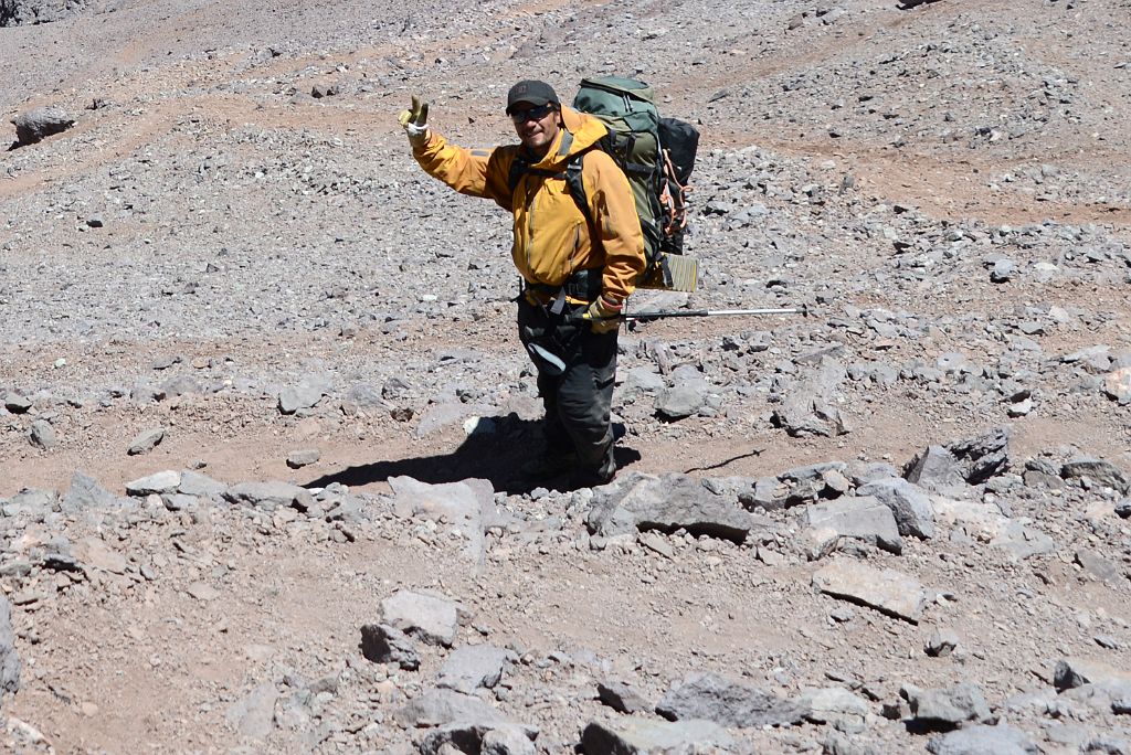12 Inka Guide Agustin Aramayo Leads The Aconcagua Descent To Plaza de Mulas